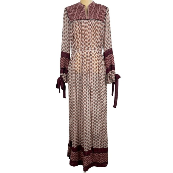 Scotch & Soda Boho Maxi Dress Small Cottagecore Prairie Vintage Inspired - Picture 7 of 16